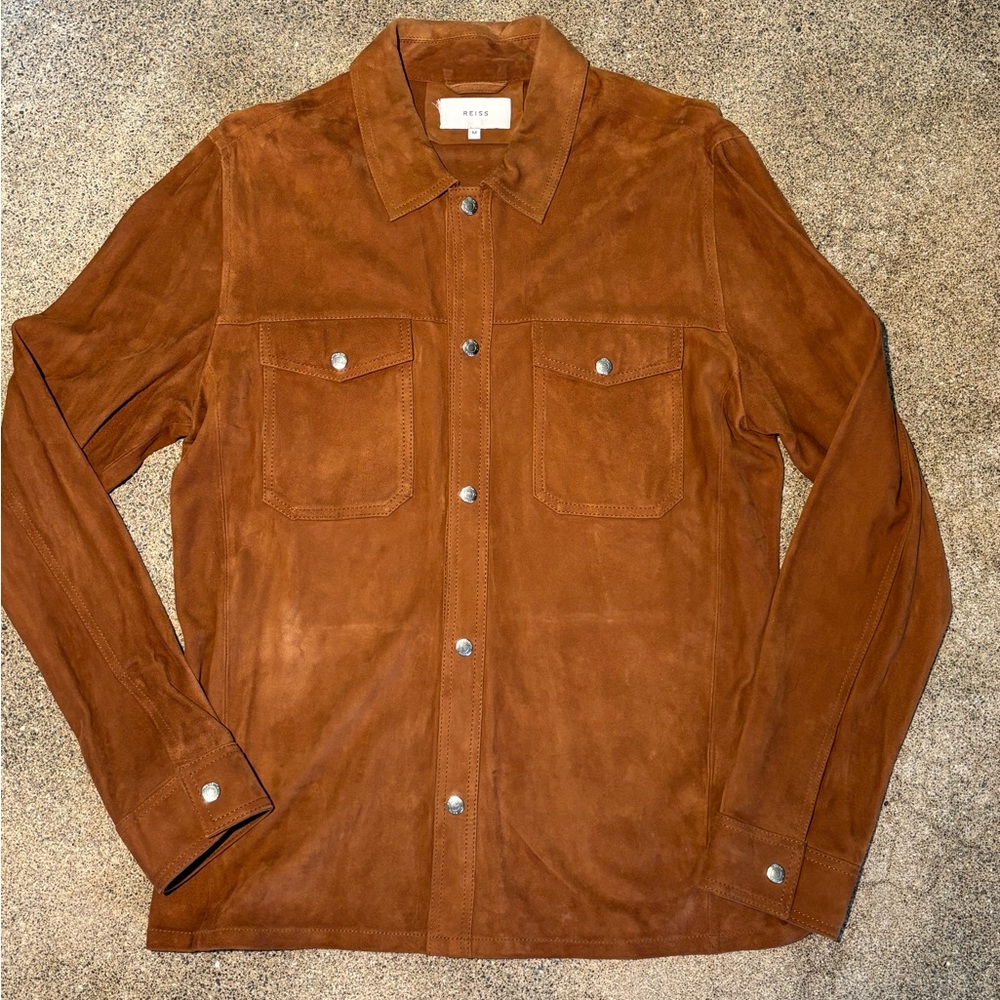 Reiss Suede Shirt Jacket